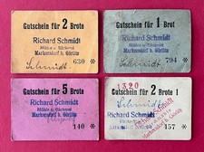 4 x Gutscheine als Notgeld