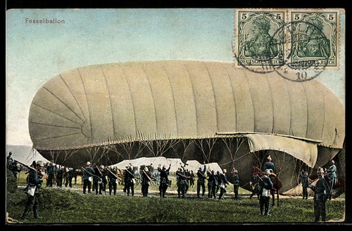 Fesselballon mit deutschen