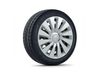 Original Skoda 4x Radkappen Radblenden 16 Zoll Silber 5E0071456C OCTAVIA 3 & 4