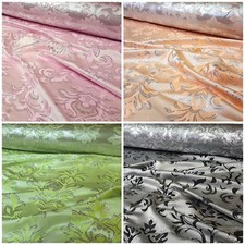 Jacquard Stoff Silberfaden Brokat Ornamente Bekleidung Deko Tischdecke Gardine