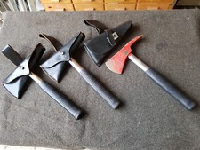 3 Stück! Original Feuerwehrbeil Axt Gipserbeil Hammer mit Tasche Outdoor Camping