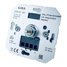 Gira 2028 00 DALI-Potentiometer mit Netzteil / Einsatz / Basiselement