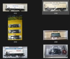 verschiedene Brawa Güterwagen