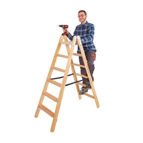 Holz stufen doppelleiter mod - holz,