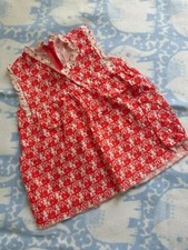 Westfalenstoffe Bluse Kleid Gr. 86 92 Waldorf Öko Retro rot Hängerchen Sommer