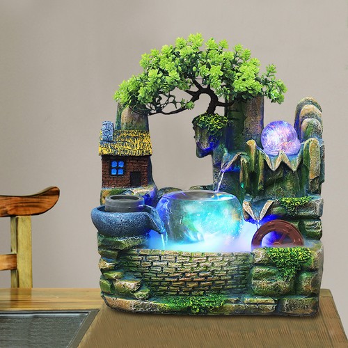 Neu wasserfallbrunnen led - wasserfallbrunnen,