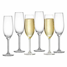 Ritzenhoff & Breker Sektkelch Vio 6er Set, Sektgläser, Glas, Klar, 210 ml