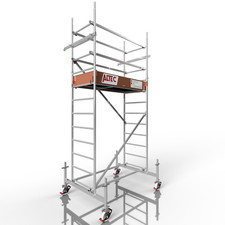 ALTEC Rollfix 1.0 400 Rollen Ø150mm Traverse Baugerüst Alu Gerüst Fahrgerüst