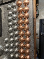 50 mm Halbkugel Zink / Kupfer zum Bau von Wetterfahne Dachschmuck Turm