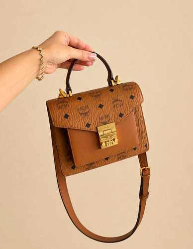 Mcm damen umhängetasche - mcm, leder