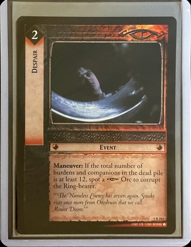 Lotr tcg despair - tcg:, 1r243