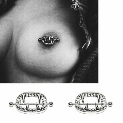 2er set brustwarzen piercing - brustwarzen,
