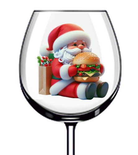 12x bunte weihnachten santa - weihnachten,