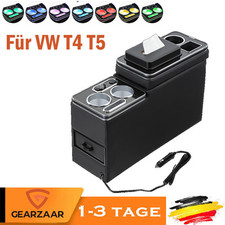 LED USB Mittelkonsole Staufach Storage Für VW T4 T5 T6 Multivan Opel Toyota