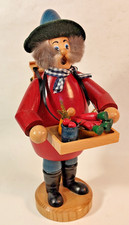 Räuchermann Gemüsehändler Bauchladen Gärtner DWU Drechselwerkstatt Uhlig Erzg.