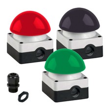Grobhandtaster Fußtaster Pilztaster Taster Not-Aus Buzzer Türöffner IP65 1NO+1NC