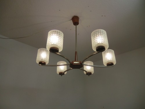 60er 70er kronleuchter lampe - 70er-kronleuchter,