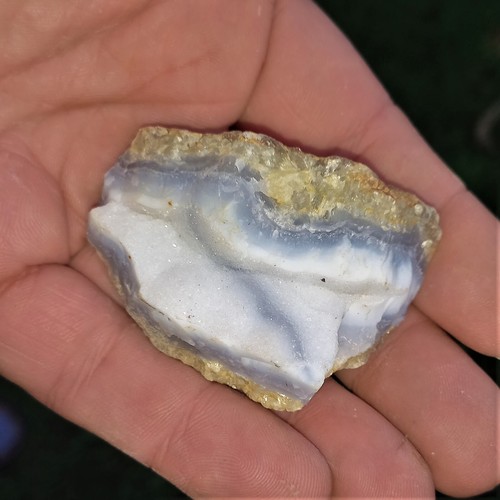 Blauer chalcedon lagenachat - blauer,