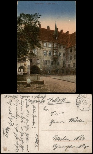 Ansichtskarte münchen alter - ansichtskarte,