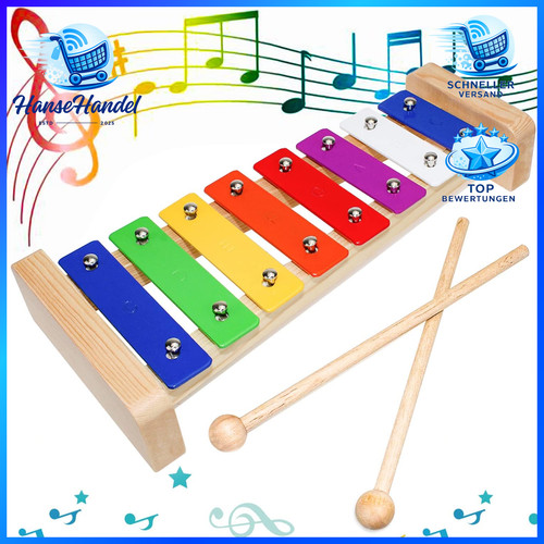 Xylophon holz keys - bunt, mit