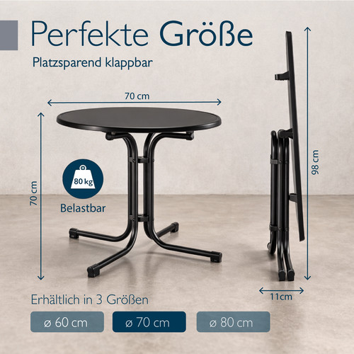 Bistrotisch rund campingtisch - bistrotisch,