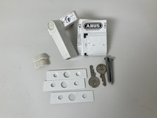 ABUS Fenster-Zusatzsicherung 2410 AL0145 - Sicherheitsschloss mit Schwenkriegel