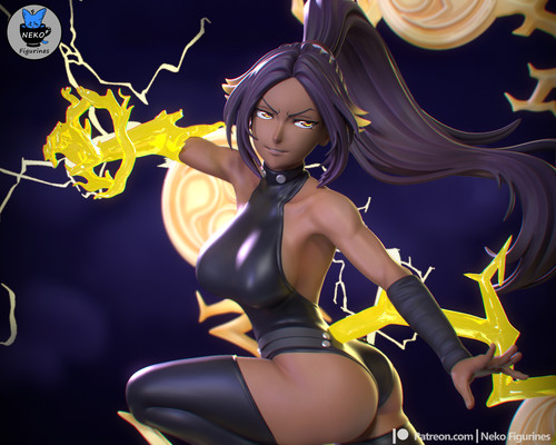 Yoruichi bleach anime 3d - -,