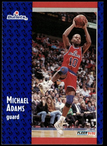 Michael adams 1991 92 fleer - adams, 1991-92