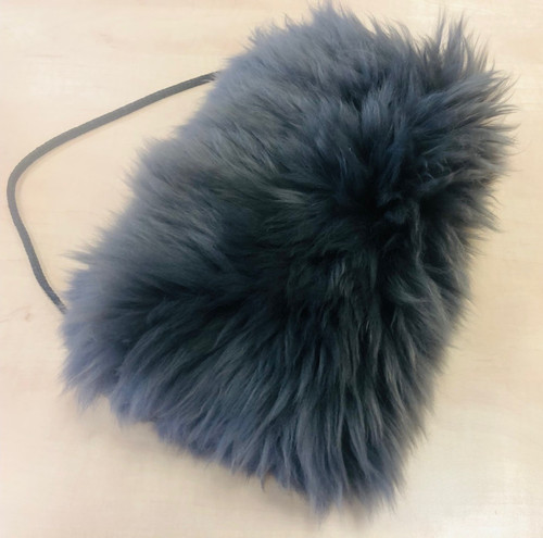 Echt lammfell handmuff grau - handmuff,