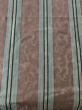 VTG Brocade Taupe Green Stripe