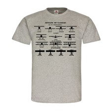 Einteilung der Flugzeuge Hochdecker Doppeldecker Tiefdecker T Shirt #18384