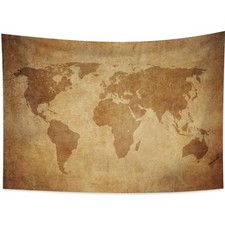 Alte Weltkarte Wandteppich