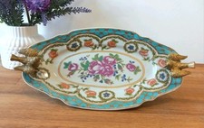 Schale Porzellan Bronze Vögel