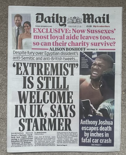 Daily mail dezember 2025 - mail, 30.