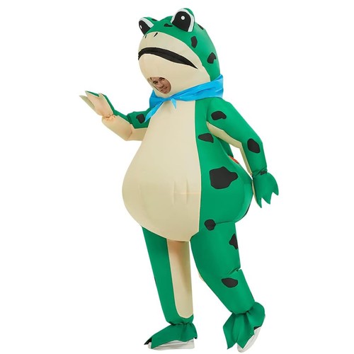 Aufblasbares frosch kostüm - aufblasbares, frosch-kostüm