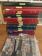 Gut sortierte Briefmarkensammlung Europa&Welt in 19 Alben