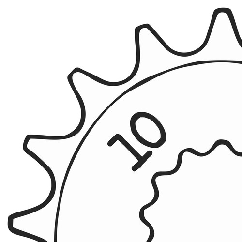 Ritzel zähne - 10, 420)