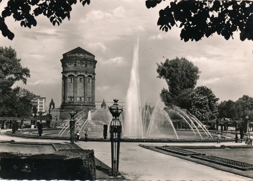 Mannheim wasserturm - s/w, +