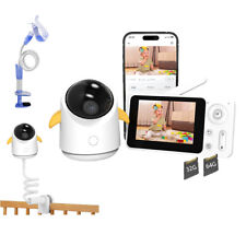 Babyphone with Camera 1080P 4.3" WLAN Video Babyfon with App IR Nachtsicht PTZ