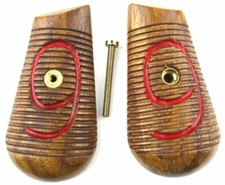 Griffschalen Holz Paar C96 red