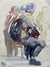 Prof Dr A Behle 1935-97 Fallschirmspringer Absprung Bad Lippspringe Expressiv