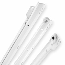 Führungsschiene weiß für Schubladen 500/414 mm 20 Kg Schiene Auszug-Führung