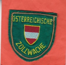 Österreichische Zollwache - Ärmelabzeichen - ältere Ausführung - Lurex-Umrandung