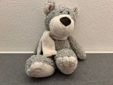 Nici Teddybär Winterbär ca. 35 cm grau Schal Stofftier Kuscheltier Teddy TOP