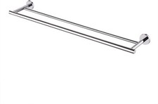 KES Handtuchhalter Doppelstange Edelstahl SUS304 75 cm poliert, Wandmontage