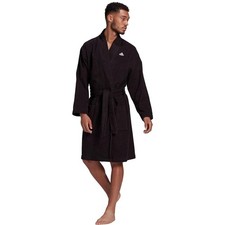 adidas Herren Cotton Bademantel Saunamantel Morgenmantel