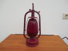 Rhewum Petroleumlampe Sturmlampe mit rotem Glas 40 cm (B)