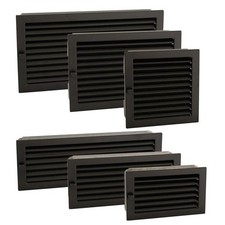 Kamingitter Luftgitter Lüftungsgitter Gitter Kamingitter Warmluftgitter schwarz