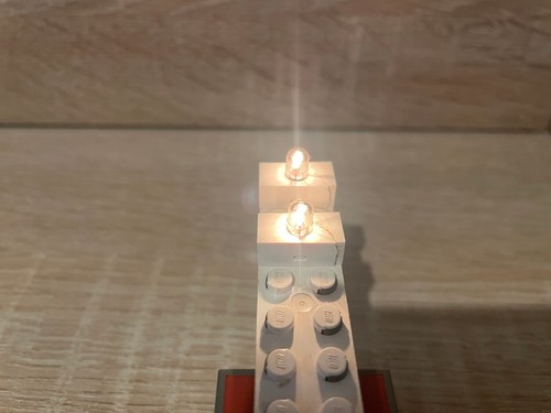 Lego lichtstein 4767 weiß 1x2 - lichtstein,