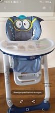 Kinderhochstuhl Chicco polly2start blau verstellbar und rollt, wie neu 